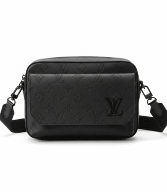 Sacoche homme LV ROYALE verte monogrammée — vue principale