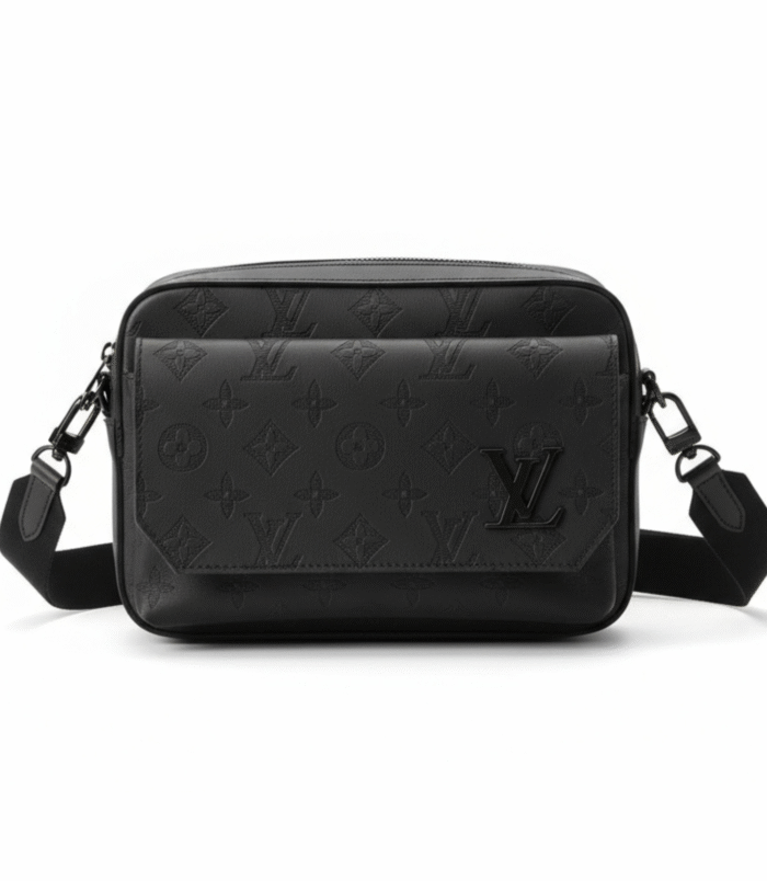 Sacoche homme LV ROYALE verte monogrammée — vue principale