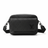Sacoche homme LV ROYALE verte monogrammée — vue principale