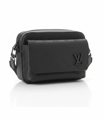 Design sans titre (8) Sacoche homme LV ROYALE noire — vue produit
