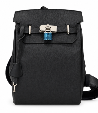 Sac HERMES noir – vue de face