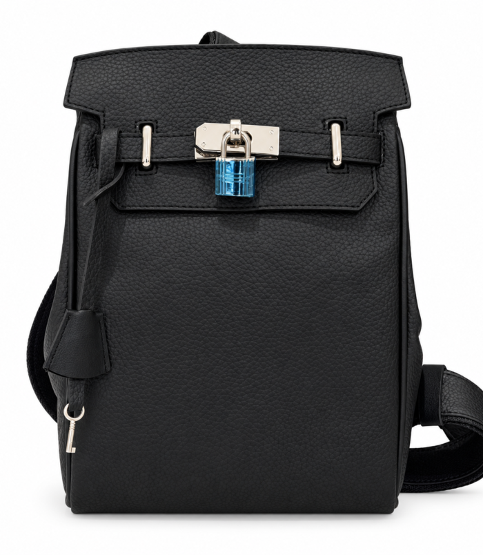 Sac HERMES noir – vue de face